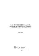 Front cover of Las revistas literarias by Osuna, Rafael.