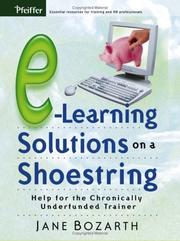 Cover of E-Learning Solutions on a Shoestring by Jane Bozarth
