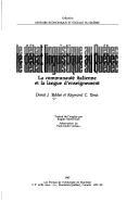 Front cover of Le débat linguistique au Québec by Donat J. Taddeo