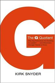 Cover of The G Quotient by Kirk Snyder