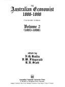 Front cover of The Australian economist, 1888-1898 by N. G. Butlin
