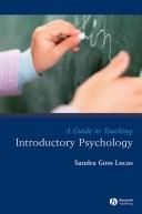 Cover of A guide to teaching introductory psychology by Sandra Goss Lucas
