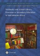 Front cover of Textbooks and school library provision in secondary education in Sub-Saharan Africa by Unknown