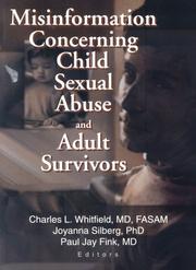 Cover of Misinformation concerning child sexual abuse and adult survivors by Charles L. Whitfield