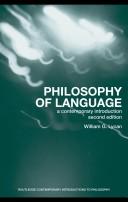Front cover of Philosophy of Language by William Lycan