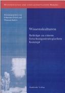 Front cover of Wissenskulturen by Johannes Fried