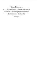 Front cover of " - dass nicht der Nutzen des Staats Euch als Gerechtigkeit erscheine" by Klaus Lüderssen