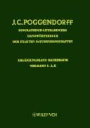 Cover of Biographisch-literarisches Handwörterbuch der exakten Naturwissenchaften by Johann Christian Poggendorff