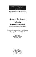 Cover of Robert de Boron, "Merlin", roman du XIIIe siècle by Agnès Baril