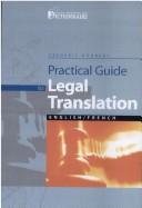 Front cover of Guide pratique de la traduction juridique by Frédéric Houbert