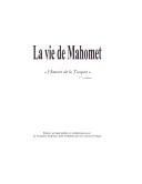 Cover of La vie de Mahomet by Alphonse de Lamartine