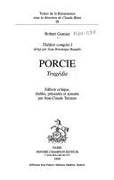 Cover of Porcie by Robert Garnier