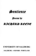Cover of Sentience by Richard Reeve