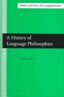 Front cover of A history of language philosophies by Lia Formigari