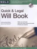 Cover of Quick & legal will book by Denis Clifford