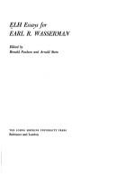 Front cover of ELH Essays for Earl R. Wasserman by Ronald Paulson