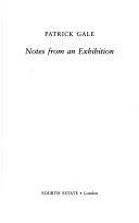 Cover of Notes from an exhibition by Patrick Gale