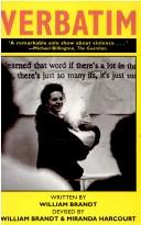 Cover of Verbatim by William Brandt