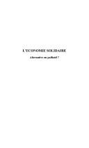 Front cover of L' Économie solidaire by Bruno Guigue