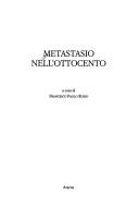 Front cover of Metastasio nell'Ottocento by Giornata di studio Metastasio nell'Ottocento (1998 Rome, Italy)