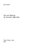Cover of Geschichte der Anarchie by Max Nettlau