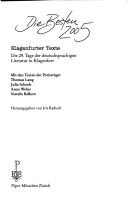 Front cover of Die Besten 2005 by Tage der deutschsprachigen Literatur in Klagenfurt (29th 2005)