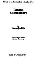 Front cover of Essays of an information scientist by Eugene Garfield