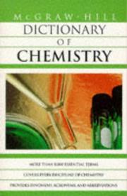 Cover of McGraw-Hill dictionary of chemistry by Sybil P. Parker