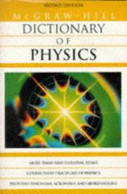 Cover of McGraw-Hill dictionary of physics by Sybil P. Parker