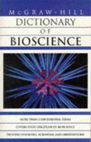 Front cover of McGraw-Hill dictionary of bioscience by Sybil P. Parker