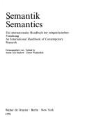 Front cover of Semantik : ein internationales handbuch der zeitgenössischen forschung = by Arnim von Stechow