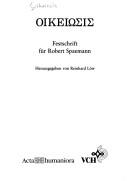 Front cover of Oikeiosis Festschrift Fuer Robert Spaemann by VCH