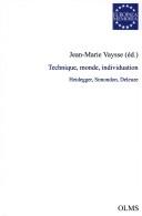 Front cover of Technique, monde, individuation by Jean-Marie Vaysse