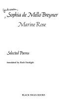 Cover of Marine rose by Sophia de Mello Breyner Andresen