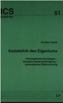 Cover of Sozialethik des Eigentums by Christian Spiess
