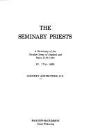 Front cover of The seminary priests by Godfrey Anstruther