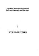 Front cover of Words of power by D. G. Coleman