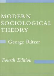 Cover of Modern Sociological Theory by George Ritzer