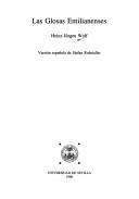 Front cover of Las Glosas Emilianenses by Heinz-Jürgen Wolf