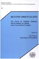Cover of Beyond Orientalism by Wilhelm Halbfass