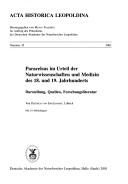 Cover of Paracelsus im Urteil der Naturwissenschaften und Medizin des 18. und 19. Jahrhunderts by Dietrich von Engelhardt