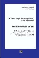 Front cover of Metamorfoses do eu by Associação Alemã de Lusitanistas. Congresso