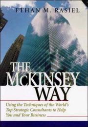 Front cover of The McKinsey way by Ethan M. Rasiel