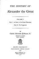 Cover of The history of Alexander the Great by Charles Alexander Robinson