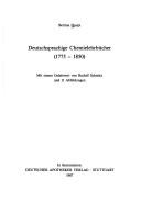 Front cover of Deutschsprachige Chemielehrbücher by Bettina Haupt