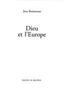 Cover of Dieu et l'Europe by Jean Boissonnat