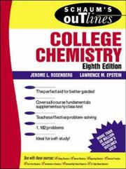 Front cover of Schaum's outline of theory and problems of college chemistry by Jerome Laib Rosenberg