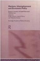 Front cover of Markets, unemployment, and economic policy by Philip Arestis