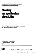 Front cover of Chemistry and specifications of pesticides by WHO Expert Committee on Vector Biology and Control.