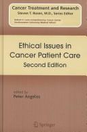 Front cover of Ethical issues in cancer patient care by Peter Angelos